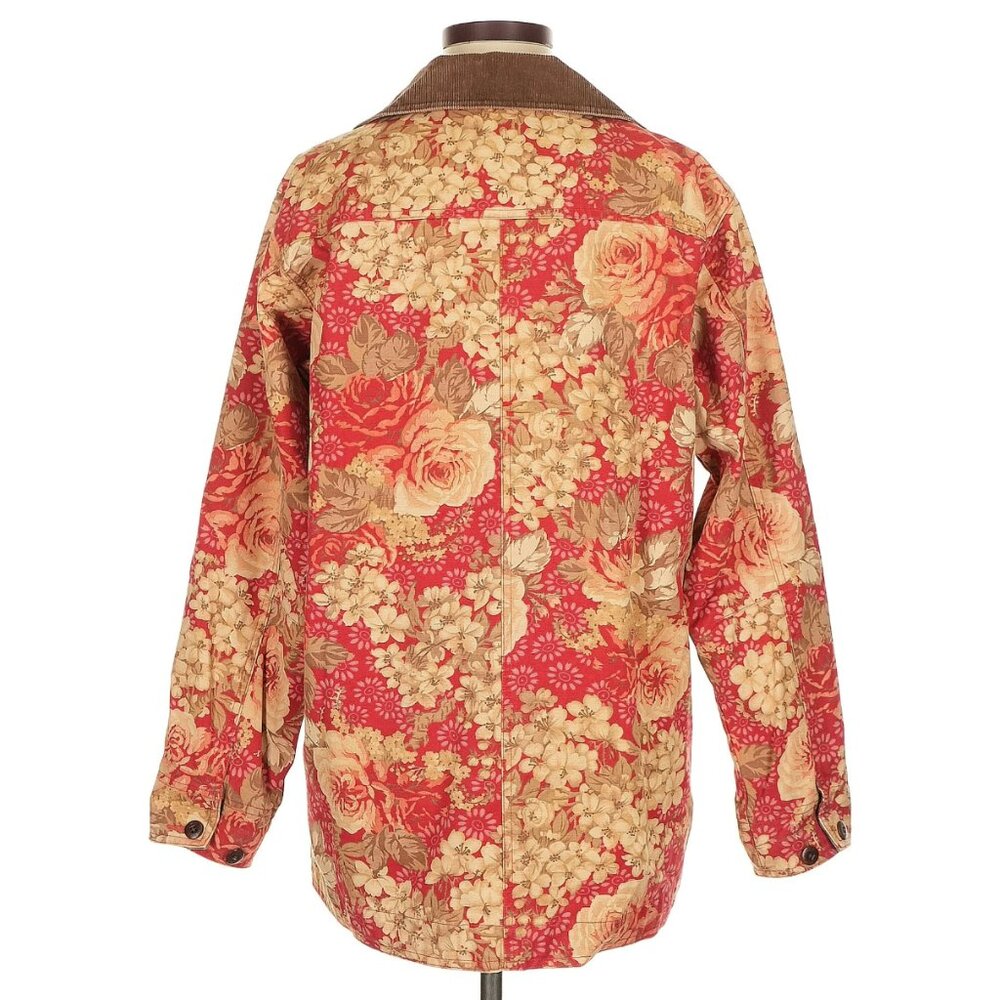 L.L. Bean Floral Corduroy Barn Jacket - Picture 4 of 6